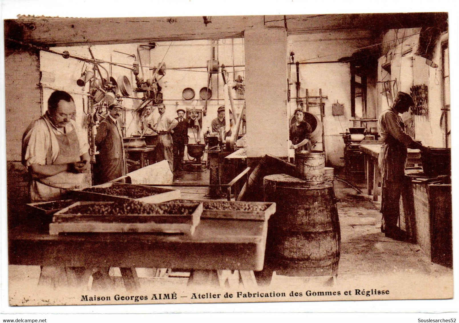 CPA  DIJON (21) - Maison Georges AIME - Atelier De Fabrication De Gommes Et Réglisse - Carte De Passage Du Représentant - Dijon