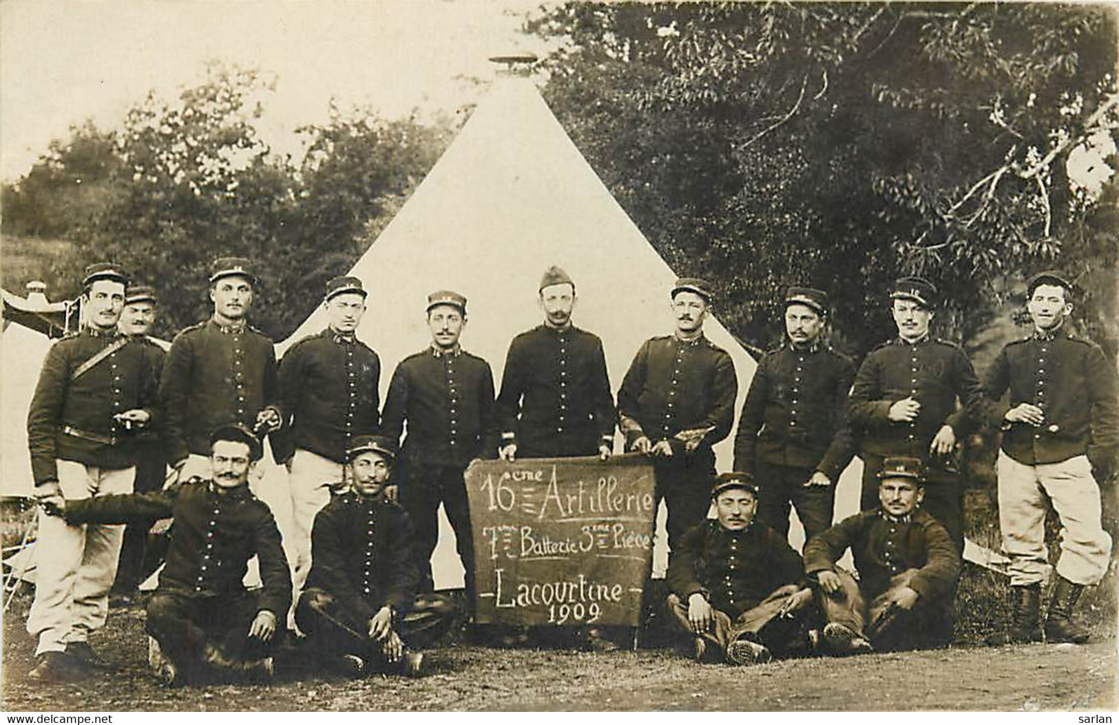 23 , Carte Photo LA COURTINE , Soldat Du 16° D'artillerie En 1909 , * 405 70 - La Courtine