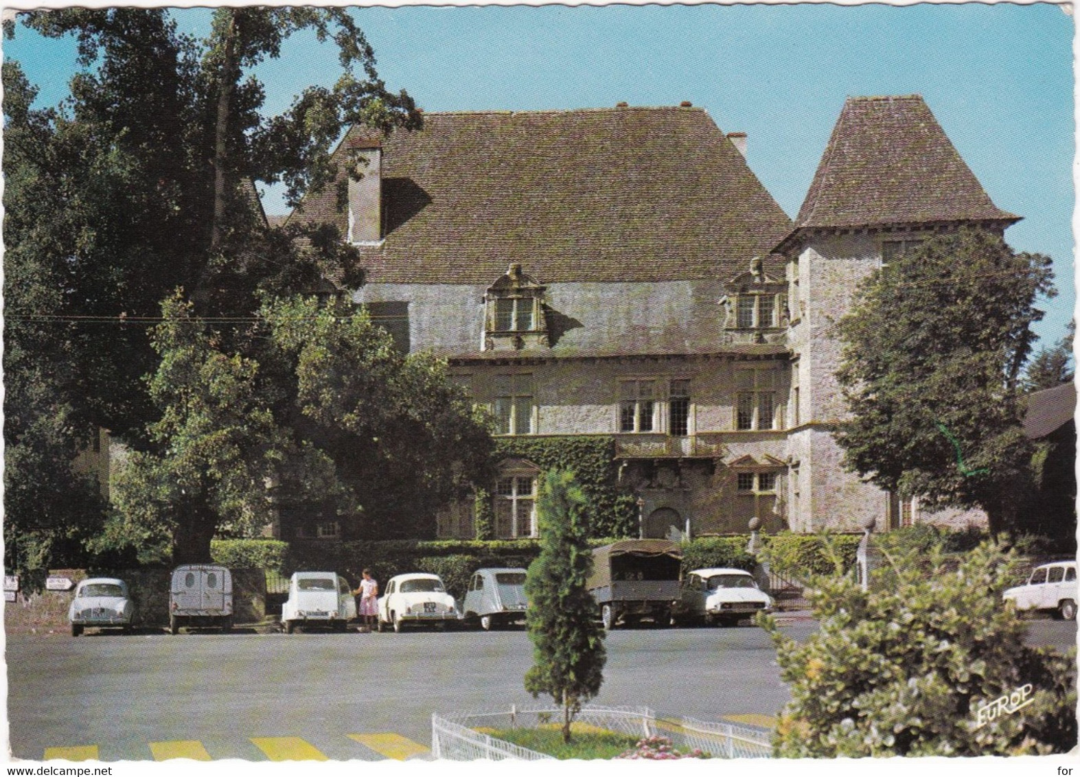 Pyrénées Atlantiques : MAULEON : L'Hôtel D'Andurrain : Automobiles à Identifier 2CV - DS - Dauphine .....: Grand Format - Mauleon Licharre