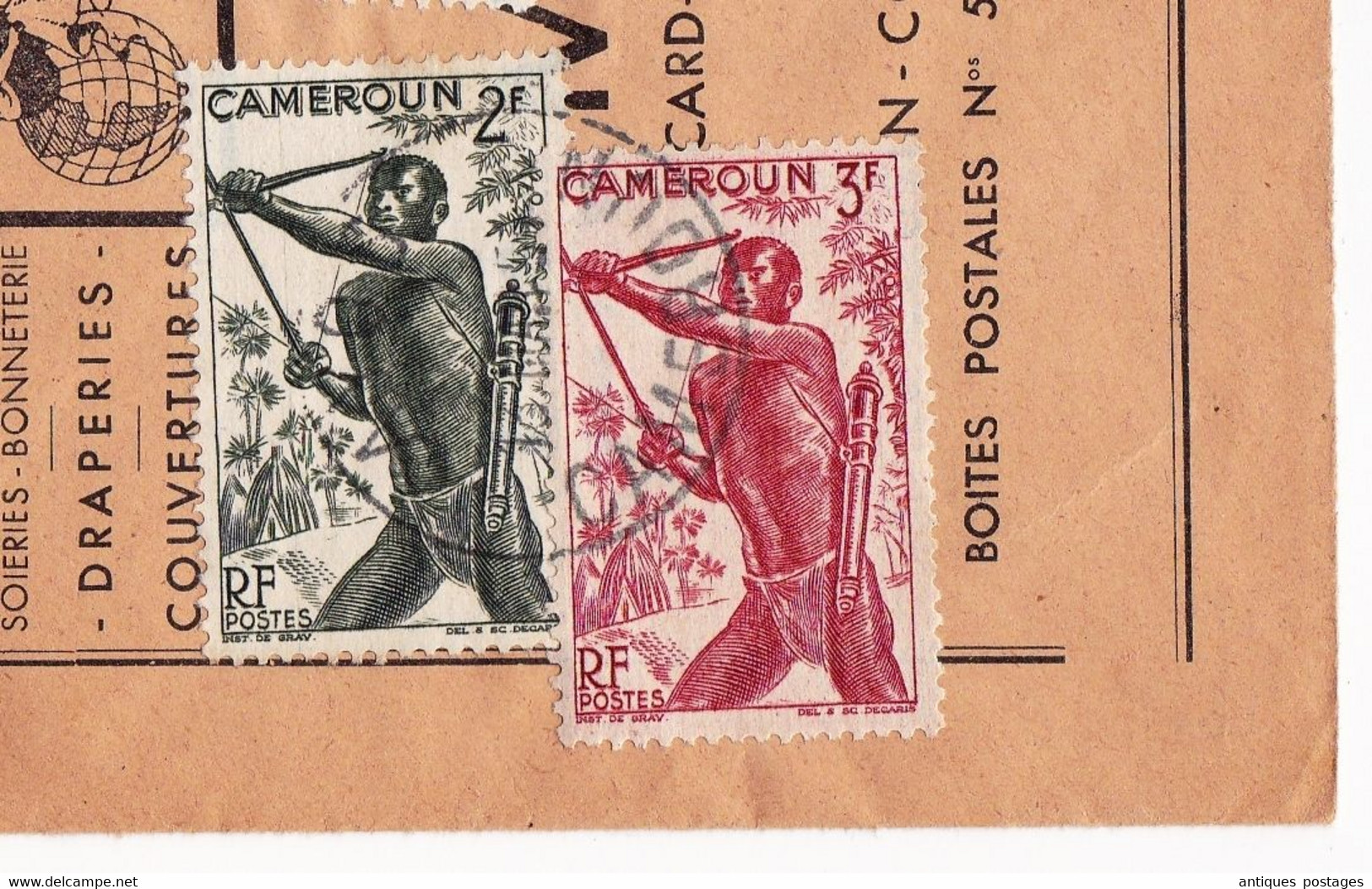 Lettre Ayos 1954 Cameroun Chemises & Vêtements La Mondiale Elboeuf Seine Maritime - Covers & Documents