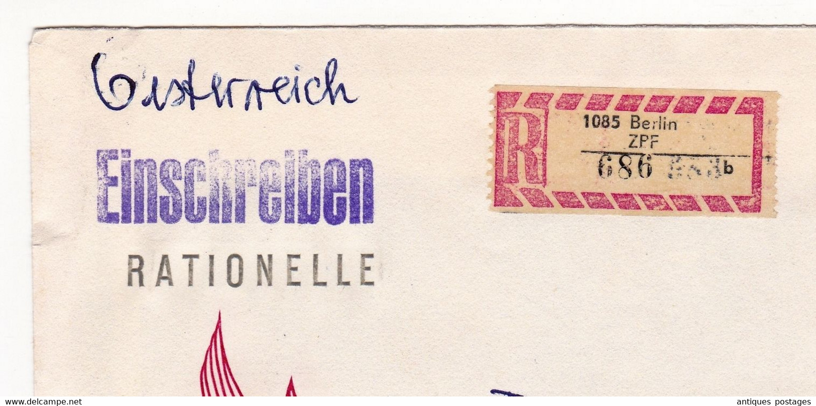 Berlin Einschreiben Berlin Deutschland FDC Rationelle Energie Anwendung - 1981-1990