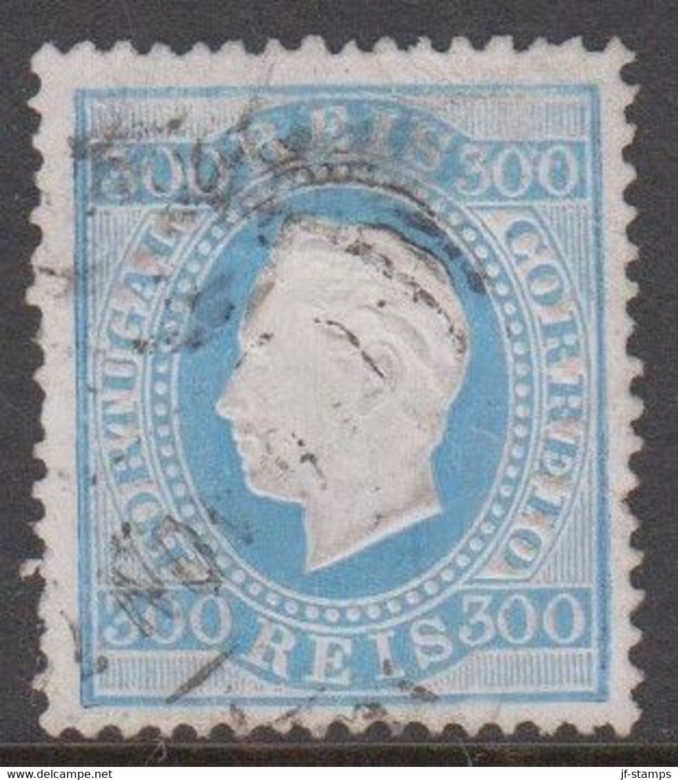 1875. PORTUGAL. Luis I. 300 REIS  (Michel 45yC) - JF424161 - Used Stamps