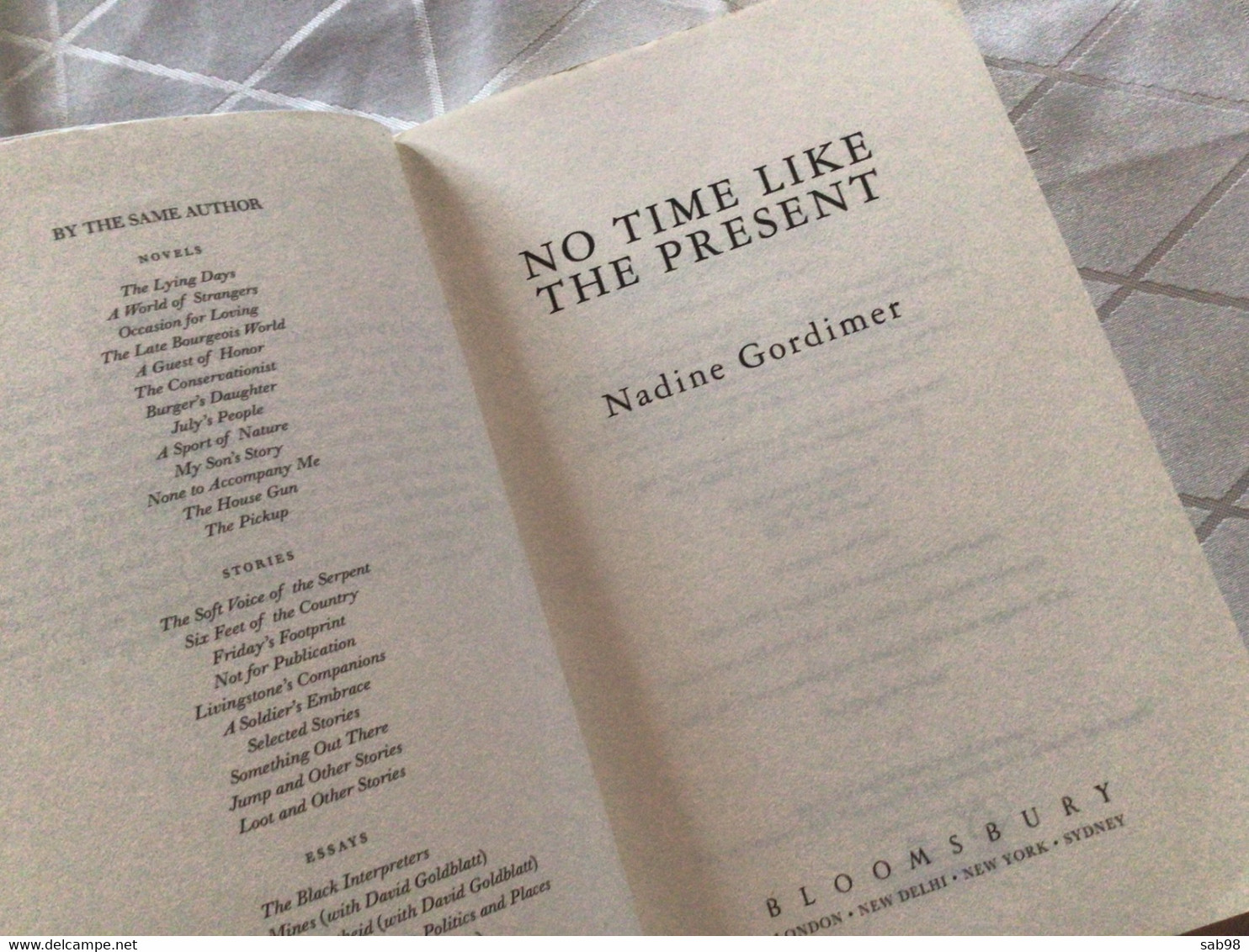 No Time Like The Présent Nadine Gordimer - Sonstige & Ohne Zuordnung