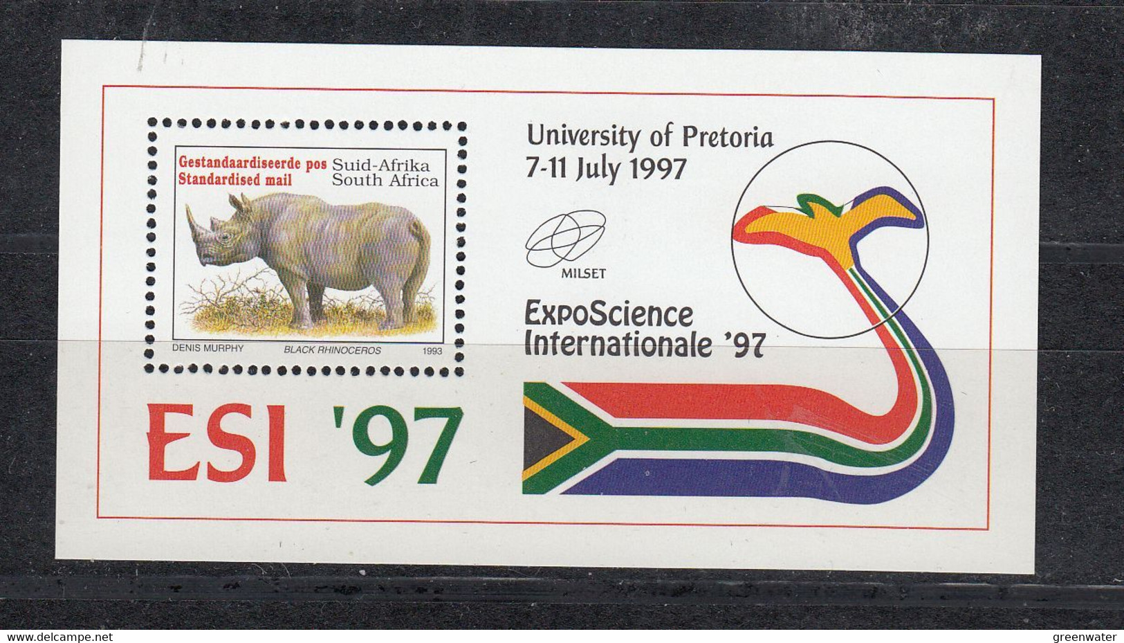 South Africa 1997 Esi '97 / Rhino M/s ** Mnh (53906A) - Blocks & Sheetlets