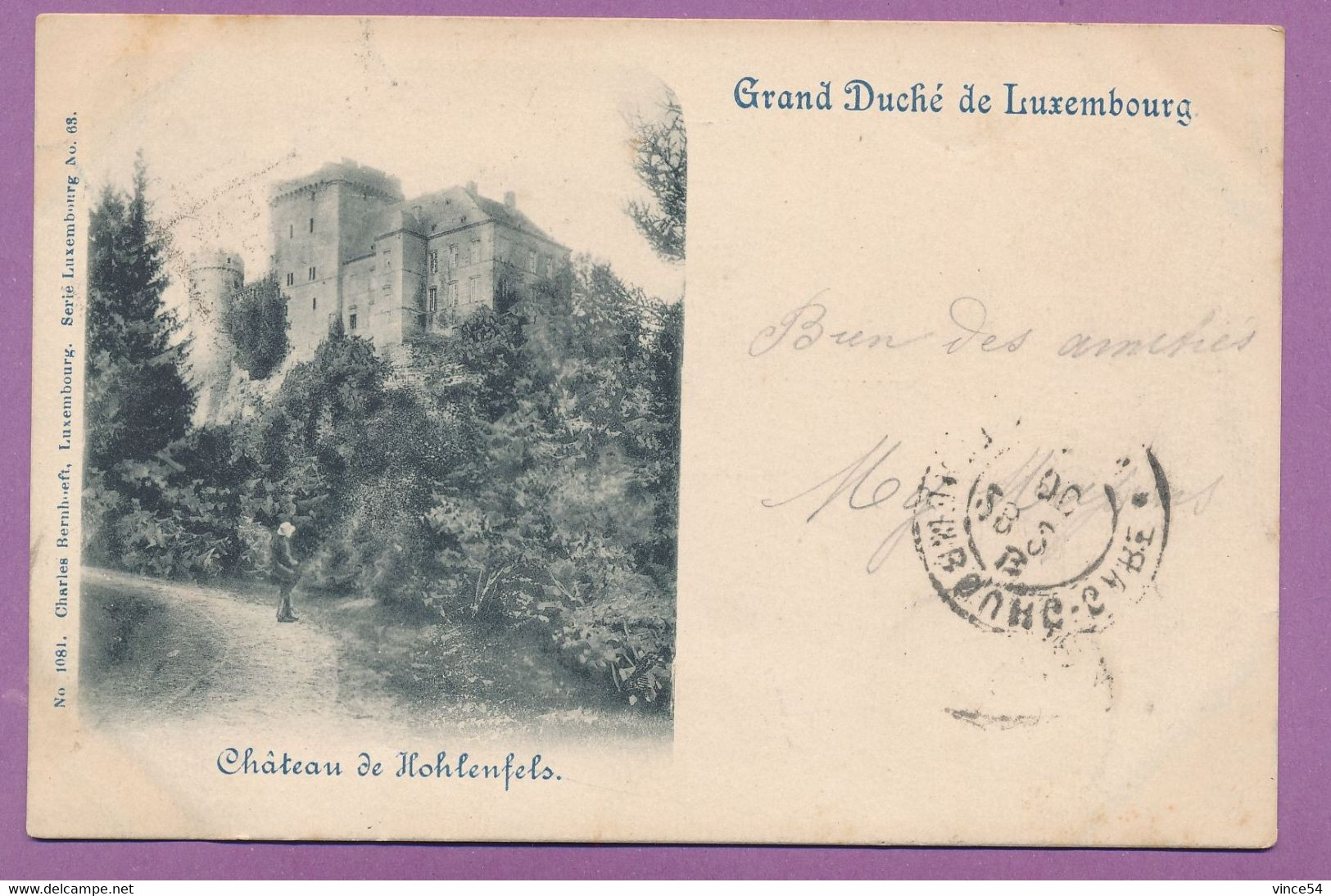 Grand Duché De Luxembourg - Château De Hohlenfels - Circulé 1900 - Burscheid