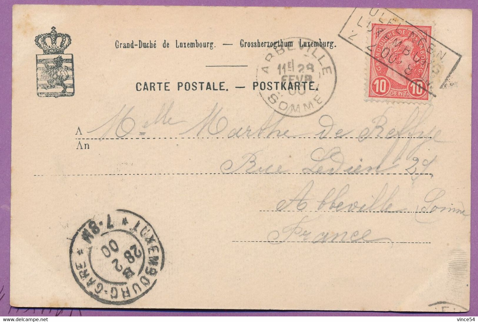 Grand Duché De Luxembourg - Château De Hohlenfels - Circulé 1900 - Bourscheid