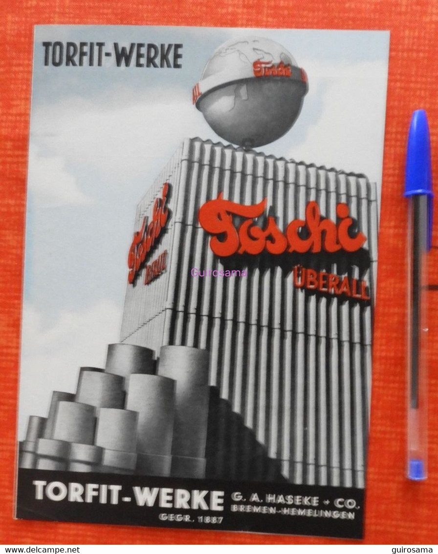 Torfit-Werke – Toschi überall - 1953 - Bremen-Hemelingen - Amiante ? - Andere & Zonder Classificatie