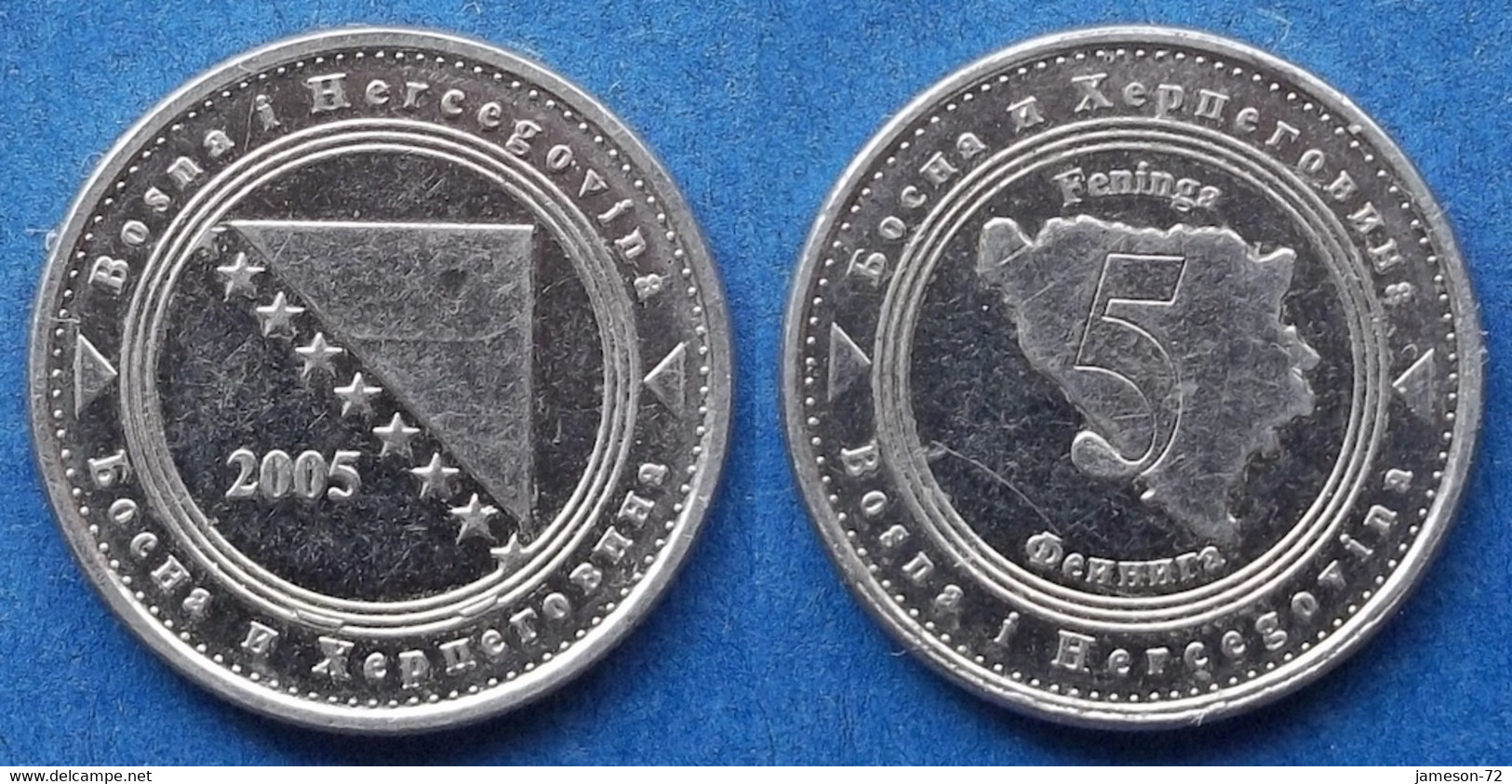 BOSNIA-HERZEGOVINA - 5 Feninga 2005 KM# 121 Federal Republic - Edelweiss Coins - Bosnie-Herzegovine