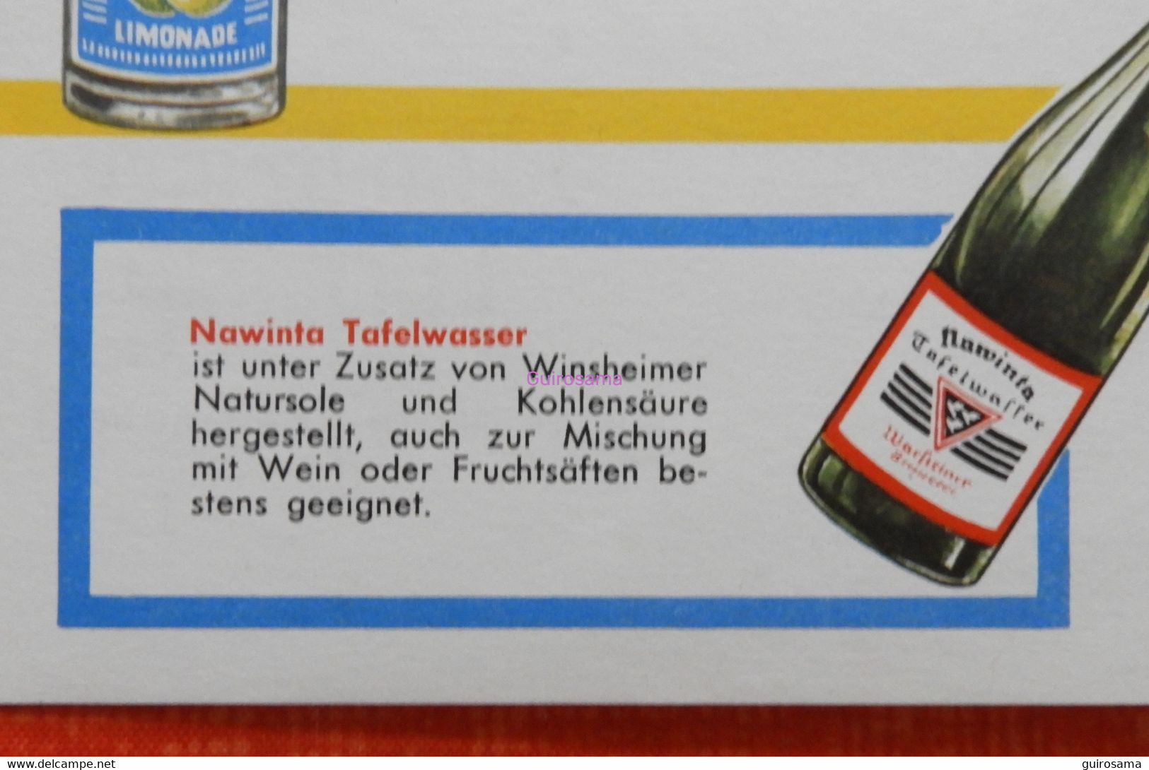 Werbung Warsteiner Pilsener – Bière – Limonade Et Cola - Bier, Limonade, Cola - 1959 - Beer - Publicité - Advertising - Alimentaire