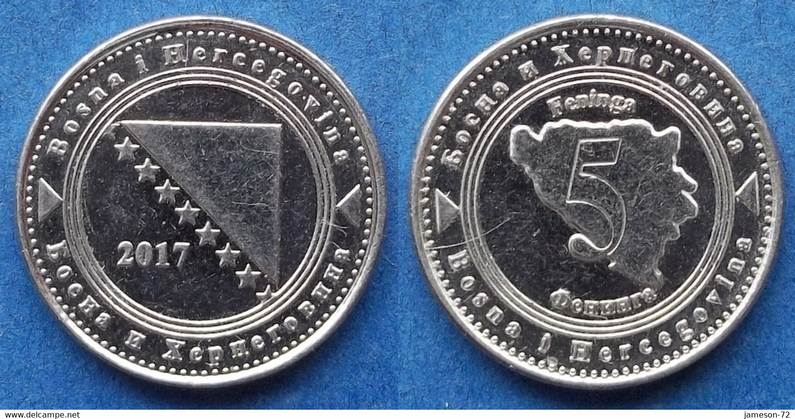 BOSNIA-HERZEGOVINA - 5 Feninga 2017 KM# 121 Federal Republic - Edelweiss Coins - Bosnia And Herzegovina