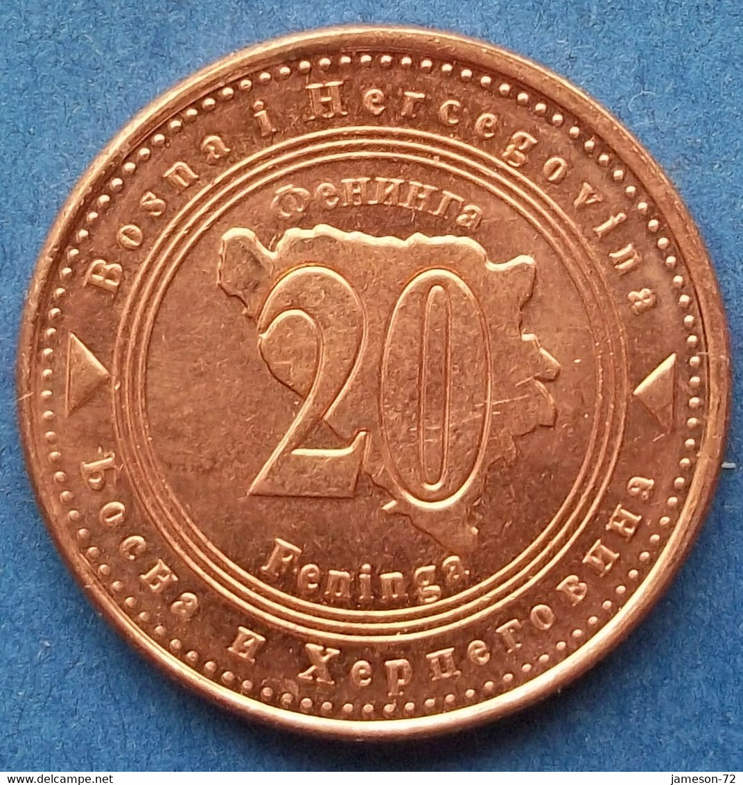 BOSNIA-HERZEGOVINA - 20 Feninga 2013 KM# 116 Federal Republic - Edelweiss Coins - Bosnia And Herzegovina