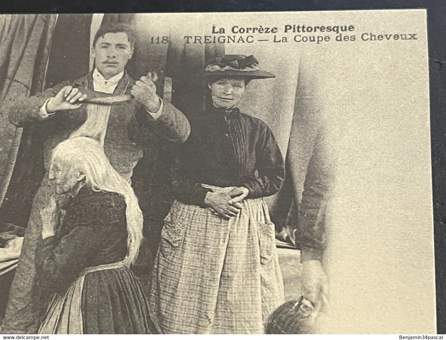 Cpa La Corrèze Pittoresque, Treignac , La Coupe De Cheveux   ,Edition Cecodi D’après 1900 Qualité - Treignac