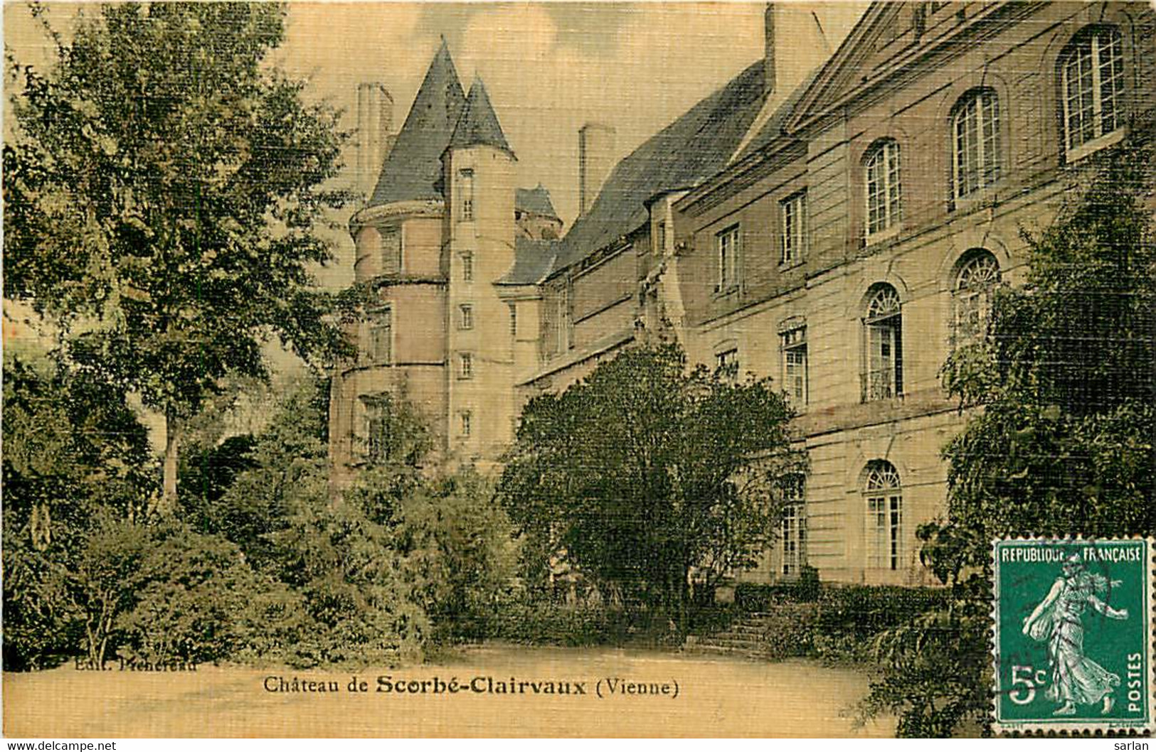 86 , Chateau De SCORBE-CLAIRVAUX , * 437 06 - Scorbe Clairvaux