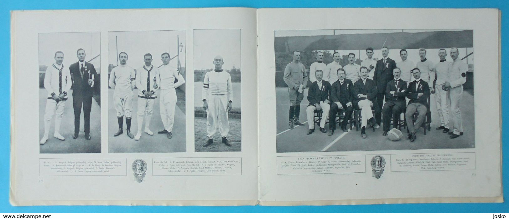 OLYMPIC GAMES STOCKHOLM 1912 - FENCING (Belgium - Belgie Is Winner) - Original Vintage Programme Escrime Fechten Scherma - Escrime