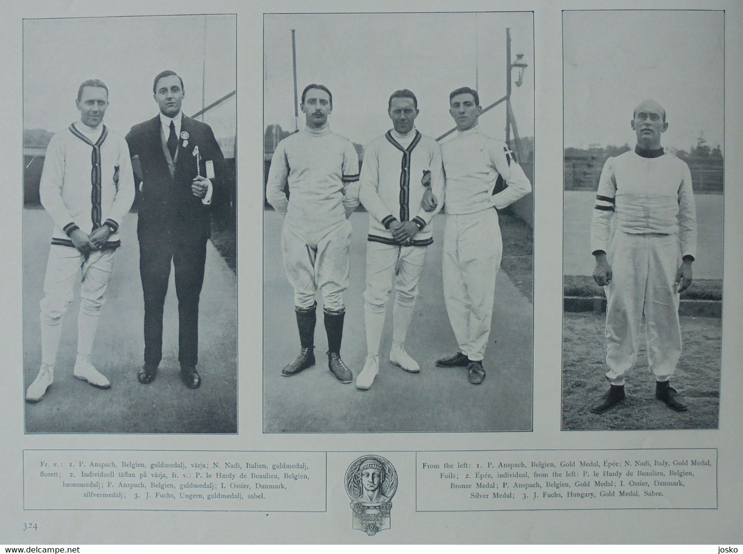 OLYMPIC GAMES STOCKHOLM 1912 - FENCING (Belgium - Belgie Is Winner) - Original Vintage Programme Escrime Fechten Scherma - Fencing