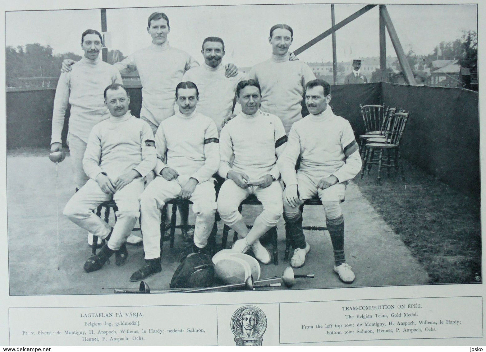 OLYMPIC GAMES STOCKHOLM 1912 - FENCING (Belgium - Belgie is winner) - original vintage programme escrime fechten scherma