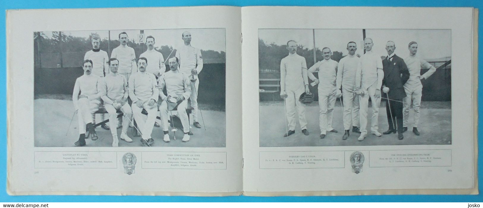 OLYMPIC GAMES STOCKHOLM 1912 - FENCING (Belgium - Belgie is winner) - original vintage programme escrime fechten scherma