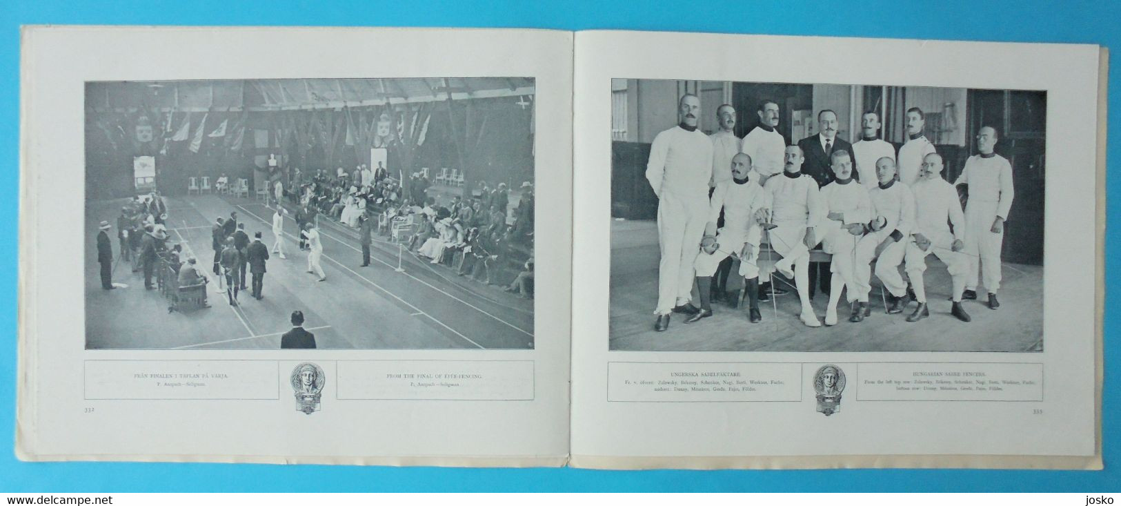 OLYMPIC GAMES STOCKHOLM 1912 - FENCING (Belgium - Belgie is winner) - original vintage programme escrime fechten scherma