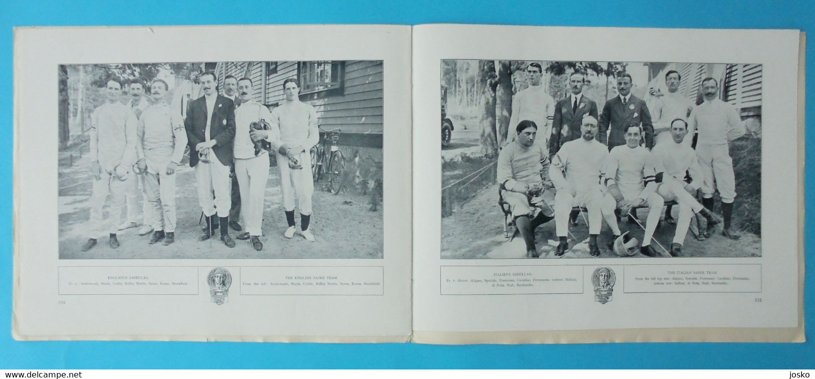 OLYMPIC GAMES STOCKHOLM 1912 - FENCING (Belgium - Belgie is winner) - original vintage programme escrime fechten scherma