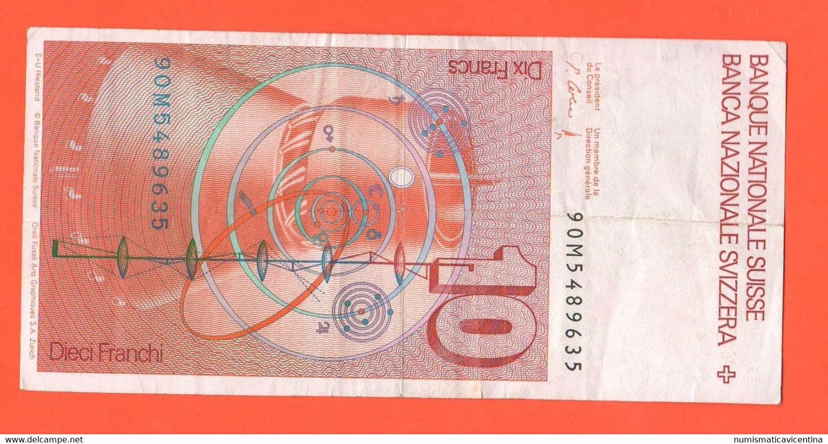 Switzerland 10 Francs 1990 Svizzera Suisse Schweiz - Suisse