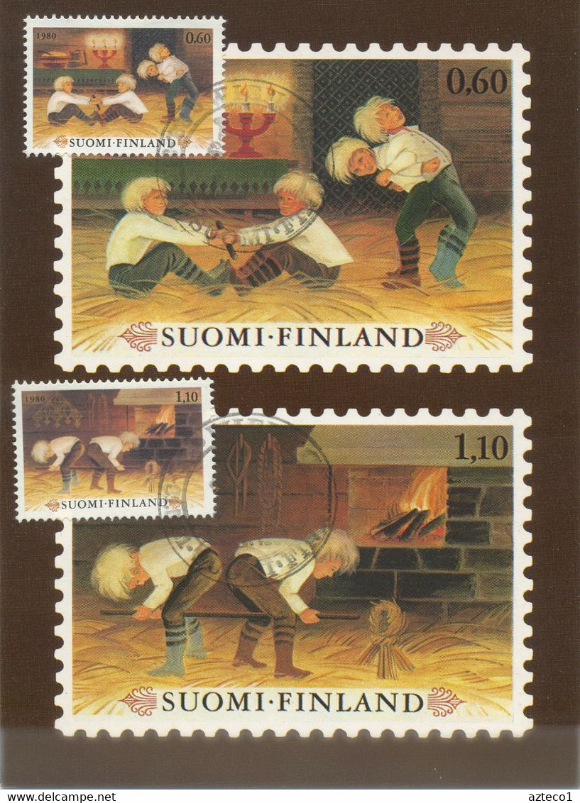 FINLANDIA - MAXIMUM CARD  1980 - NATALE - SPECIAL CANCEL - Cartes-maximum (CM)