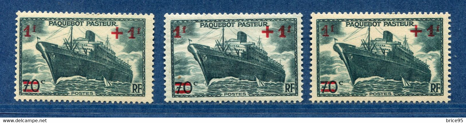 ⭐ France - Variété - YT N° 502 - Couleurs - Pétouille - Gros 1 - 1F Evidé - Neuf Sans Charnière - 1941 ⭐ - Ongebruikt