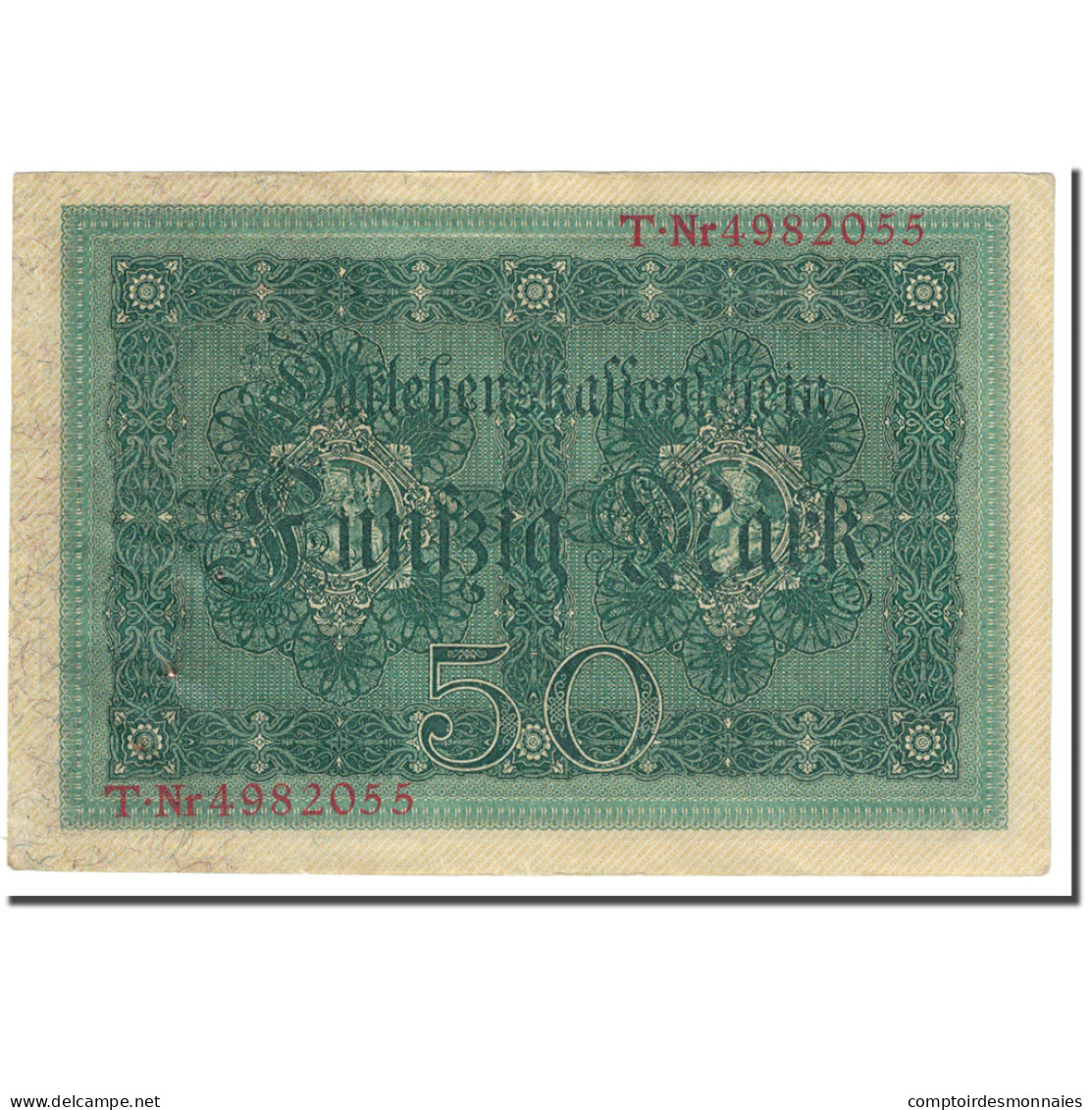 Billet, Allemagne, 50 Mark, 1914, 1914-08-05, KM:49b, TTB - 50 Mark