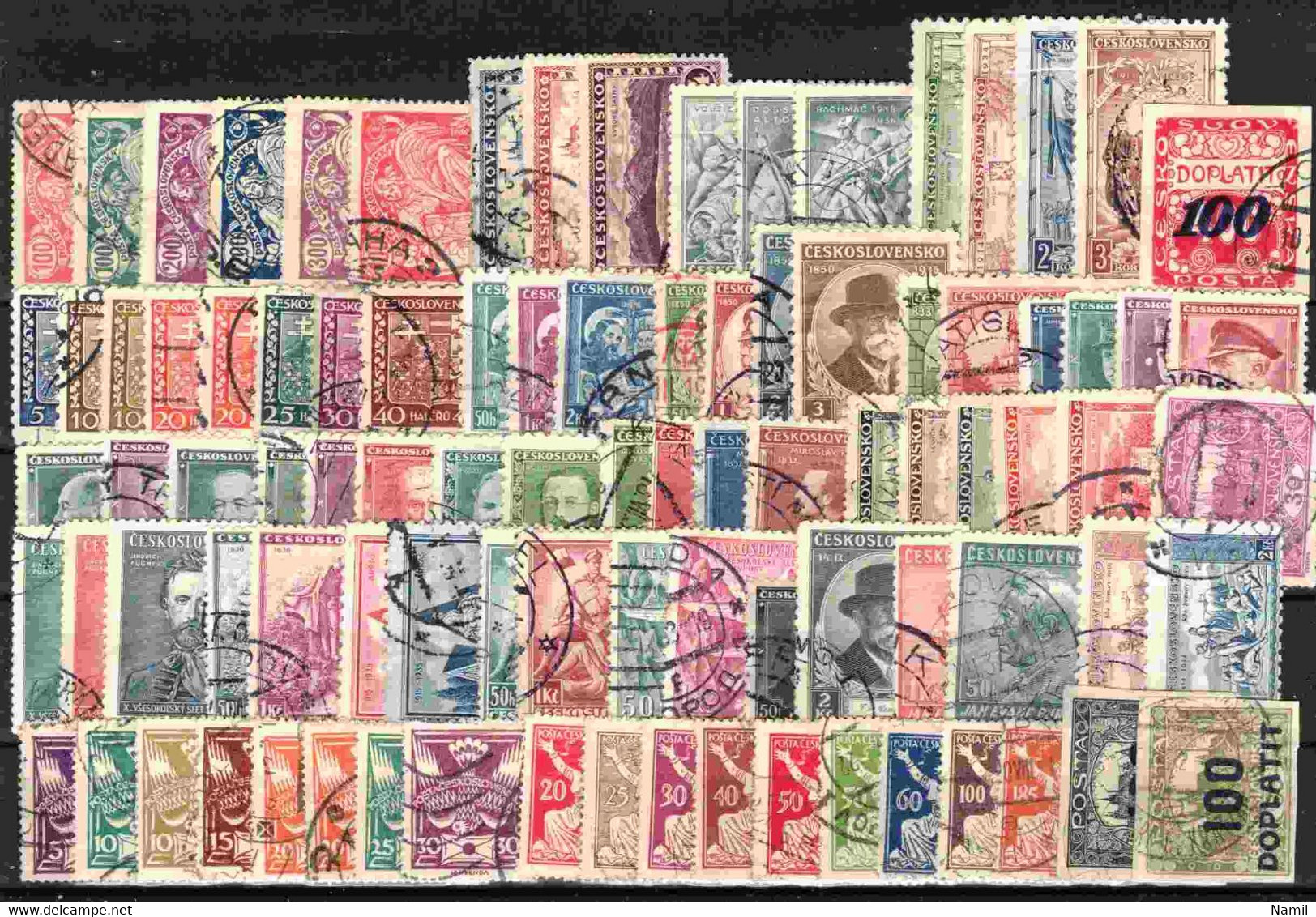 Tchécoslovaquie Lot Avec Timbres Obliteré - Collections, Lots & Séries