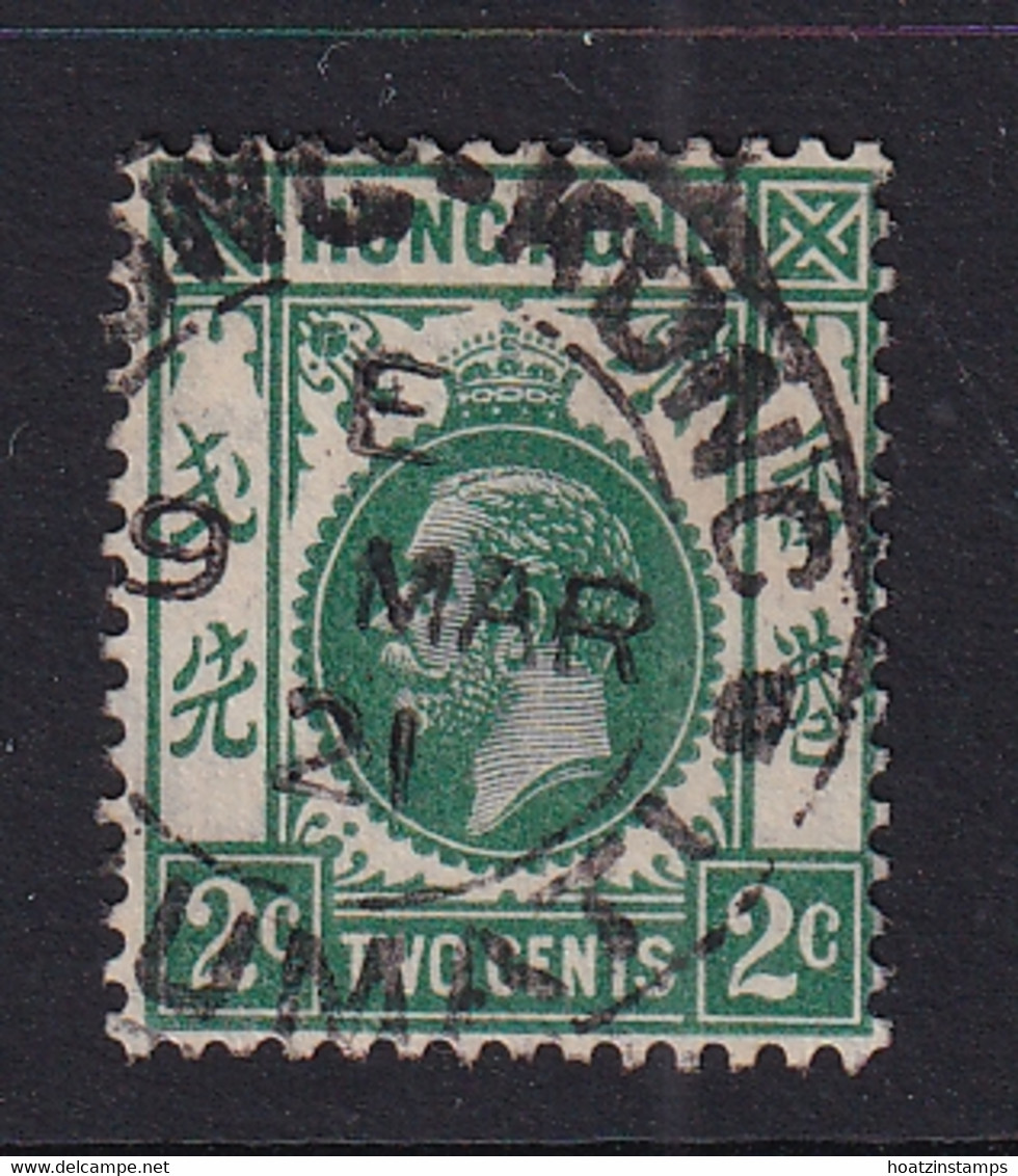 Hong Kong: 1912/21   KGV    SG101a     2c   Green   Used - Used Stamps