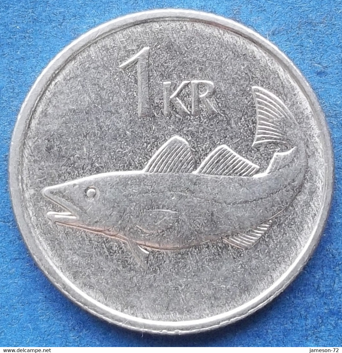 ICELAND - 1 Krona 1994 "cod" KM# 27a Monetary Reform (1981) - Edelweiss Coins - Islandia