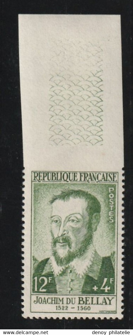 France Numéro 1166 Bellay Dentelé Sur 3 Cotés Bord De Feuille Sans Charnière ** - Unused Stamps