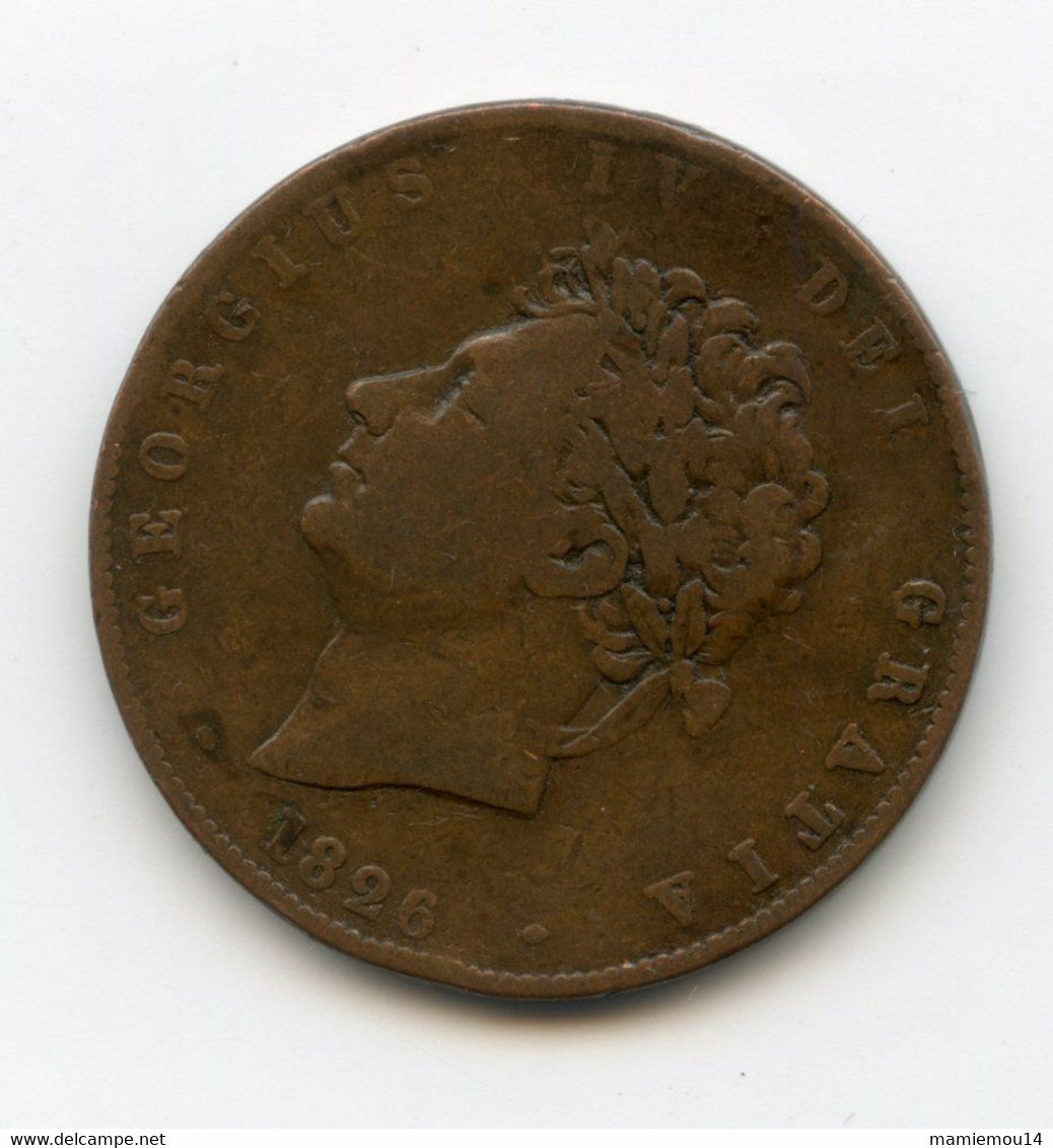 1/2 PENNY. 1826. Georges IV. GREAT BRITAIN.  /246 - Andere & Zonder Classificatie