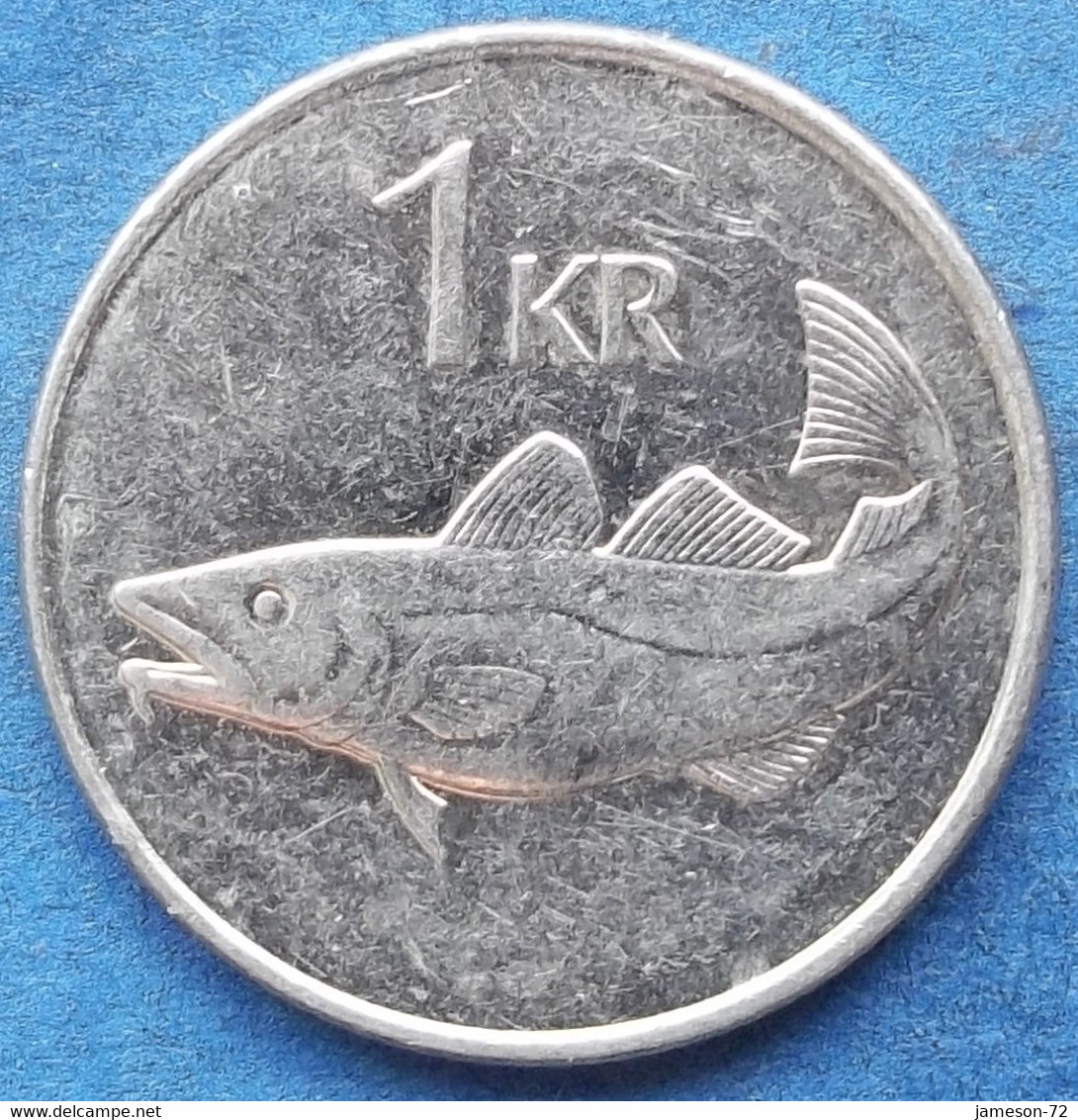 ICELAND - 1 Krona 2006 "cod" KM# 27a Monetary Reform (1981) - Edelweiss Coins - Islandia