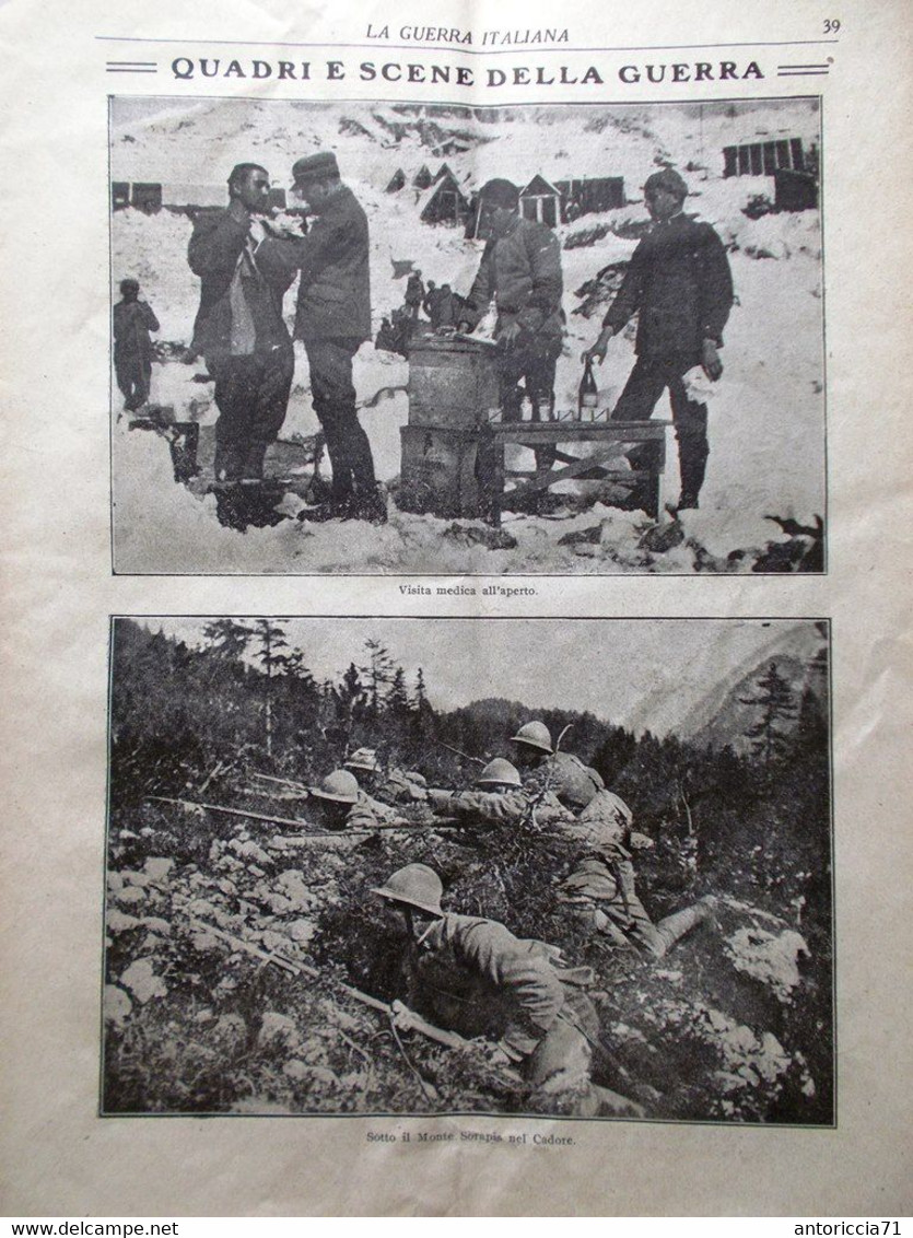 La Guerra Italiana 27 Maggio 1917 WW1 Baracca Monte Sorapis Pola Adriatico Cucco - Guerre 1914-18