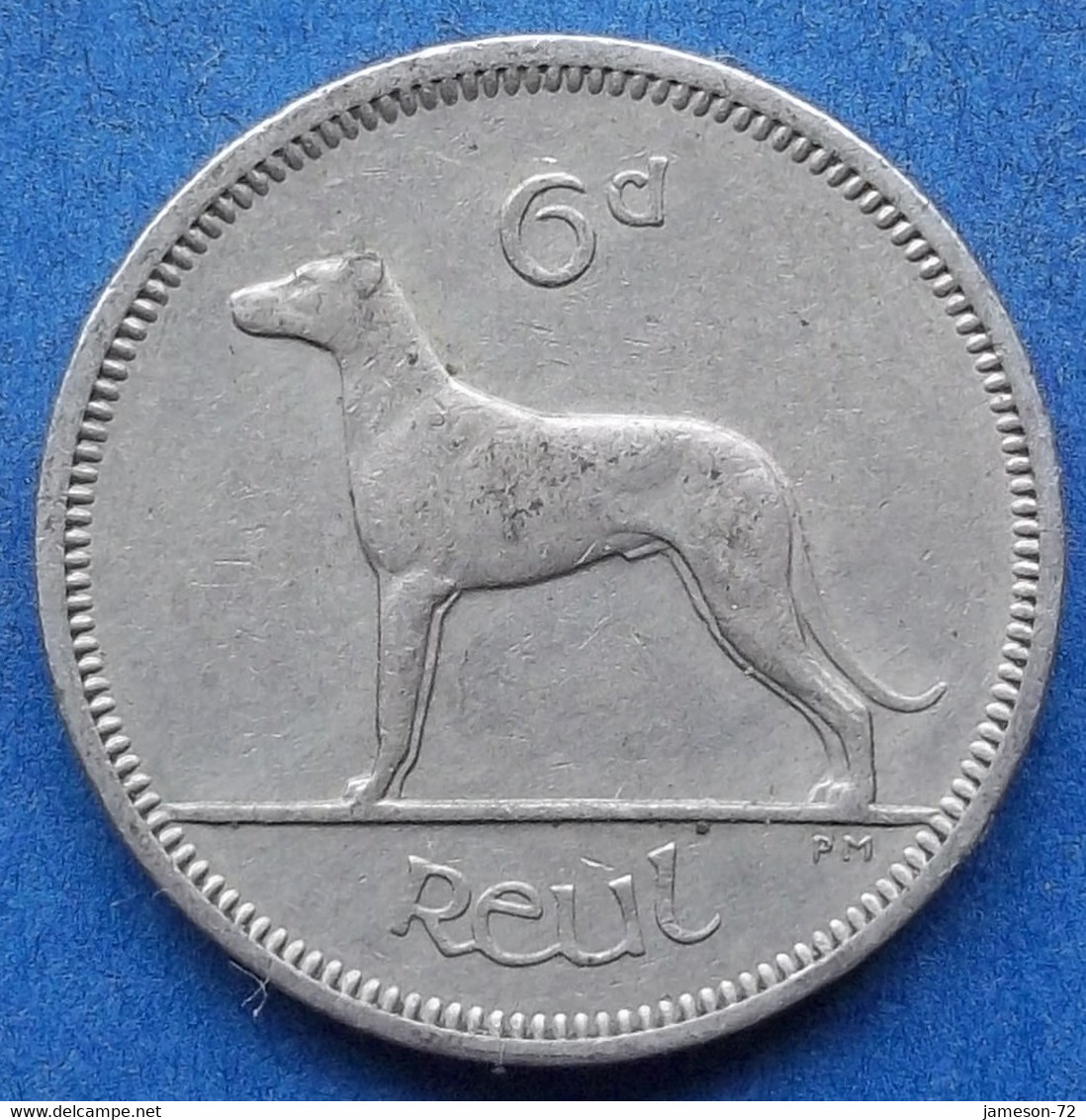 IRELAND - 6 Pence 1963 "irish Wolfhound" KM# 13a Republic - Edelweiss Coins - Ireland