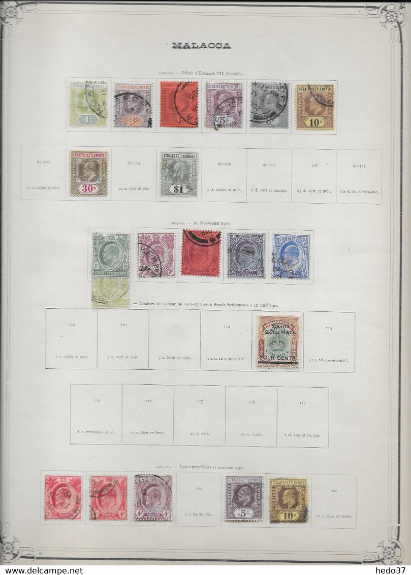 Malacca - Collection Vendue Page Par Page - Timbres Oblitérés / Neufs * - B/TB - Malacca