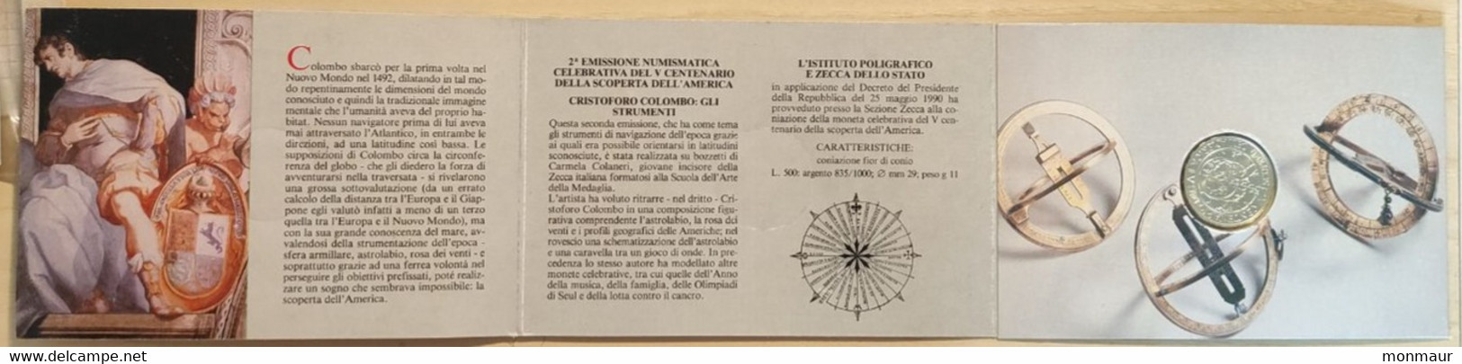 ITALIA 1996 SEMESTRE DI PRESIDENZA ITALIANA DELL'UNIONE EUROPEA LIRE 500 - Commémoratives