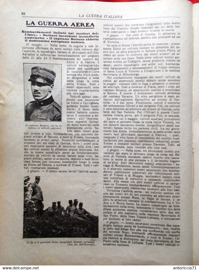 La Guerra Italiana 17 Giugno 1917 WW1 Castagnevizza Baracca Monte Cucco Gorizia - Guerre 1914-18