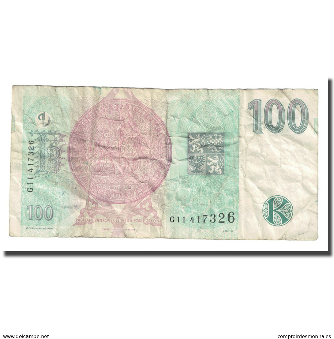 Billet, République Tchèque, 100 Korun, 1997, KM:18, B+, Fayette:63.7b - Tchéquie