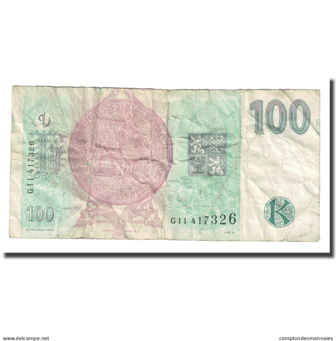 Billet, République Tchèque, 100 Korun, 1997, KM:18, B+, Fayette:63.7b - República Checa