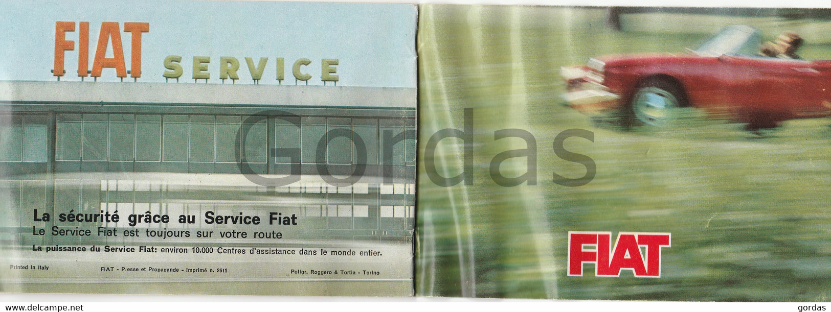 Italy - Fiat - Old Time Car Advertise Brochure - 22 Photos - 150x100mm - Transports