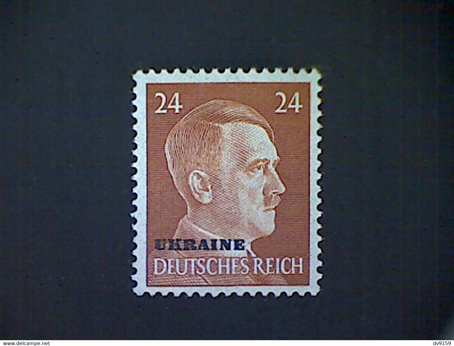 Russia, Scott #N54, Mint (*), 1941, Hitler Overprint Ukraine, 24pf, Orange Brown - 1941-43 Occupation Allemande