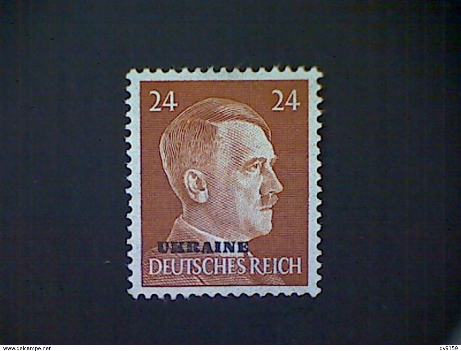 Russia, Scott #N54, Mint (*), 1941, Hitler Overprint Ukraine, 24pf, Orange Brown - 1941-43 Ocupación Alemana