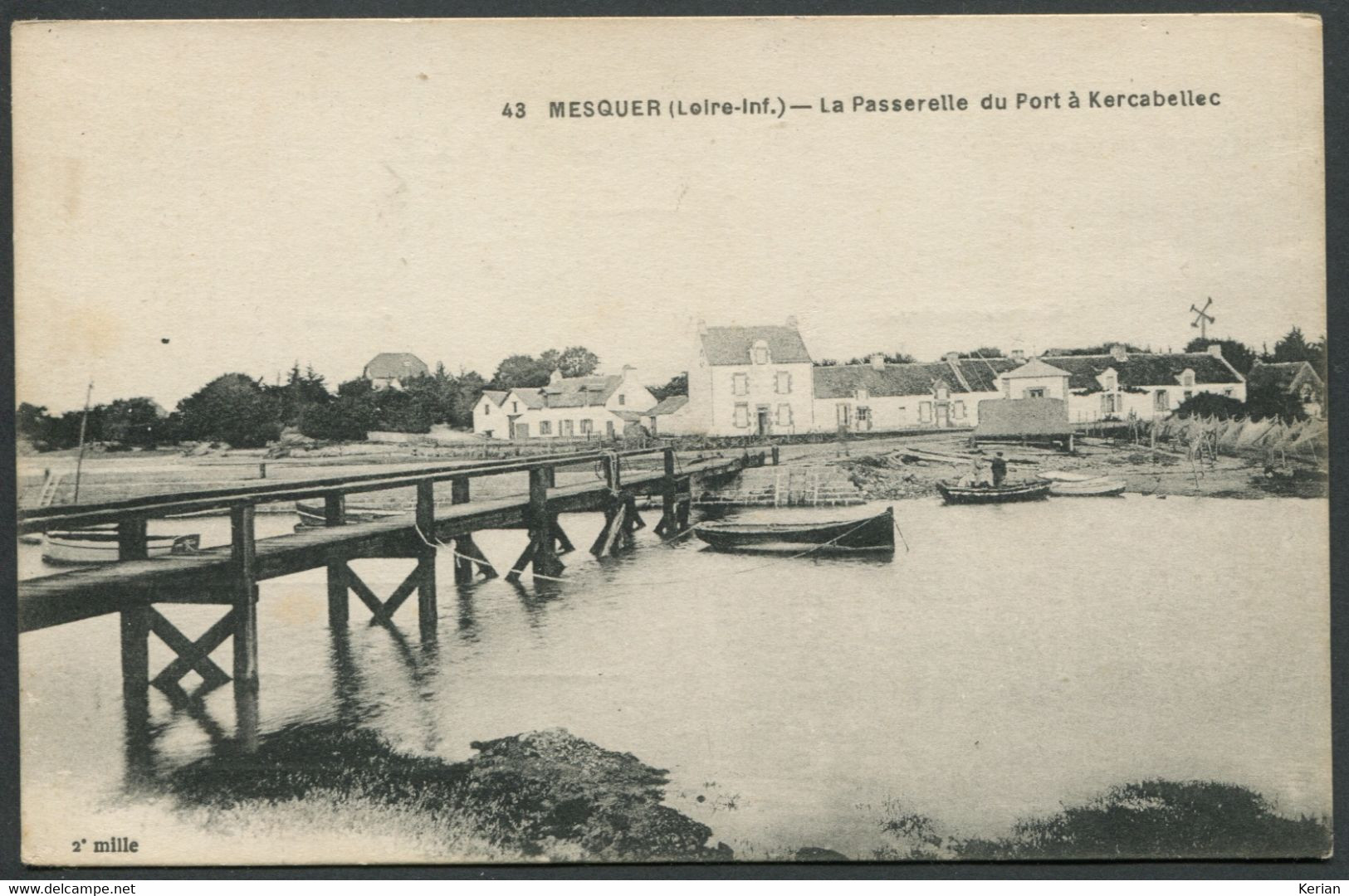 Mesquer - La Passerelle Du Port à Kercabellec - N° 43 F. Chapeau - Voir 2 Scans - Mesquer Quimiac