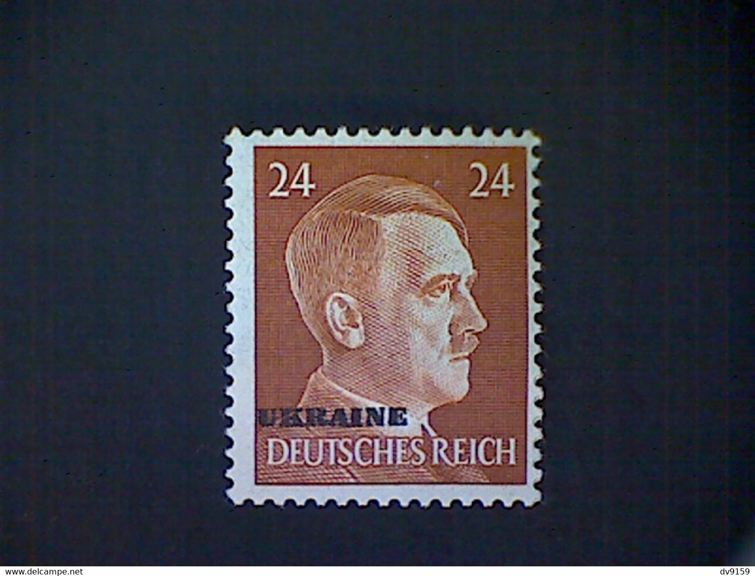 Russia, Scott #N54, Mint (*), 1941, Hitler Overprint Ukraine, 24pf, Orange Brown - 1941-43 Deutsche Besatzung