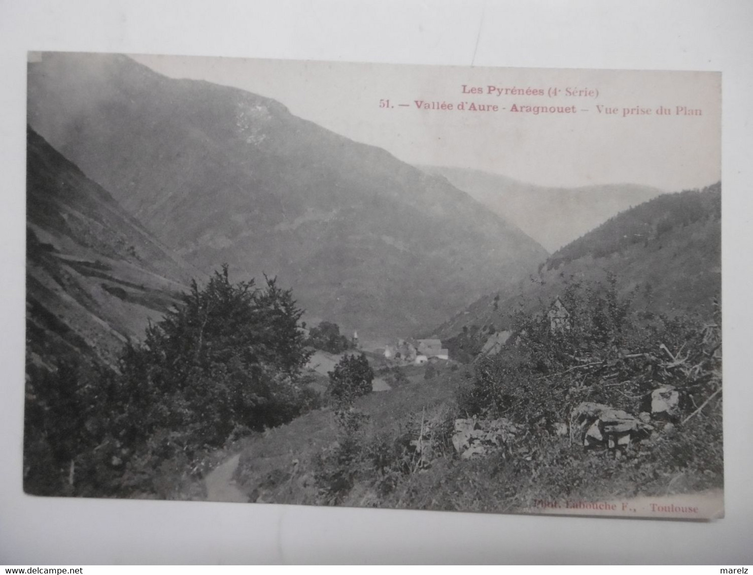 ARAGNOUET Vue Prise Du Plan - Vallée D'Aure - CPA 65 HAUTES PYRENEES - Aragnouet