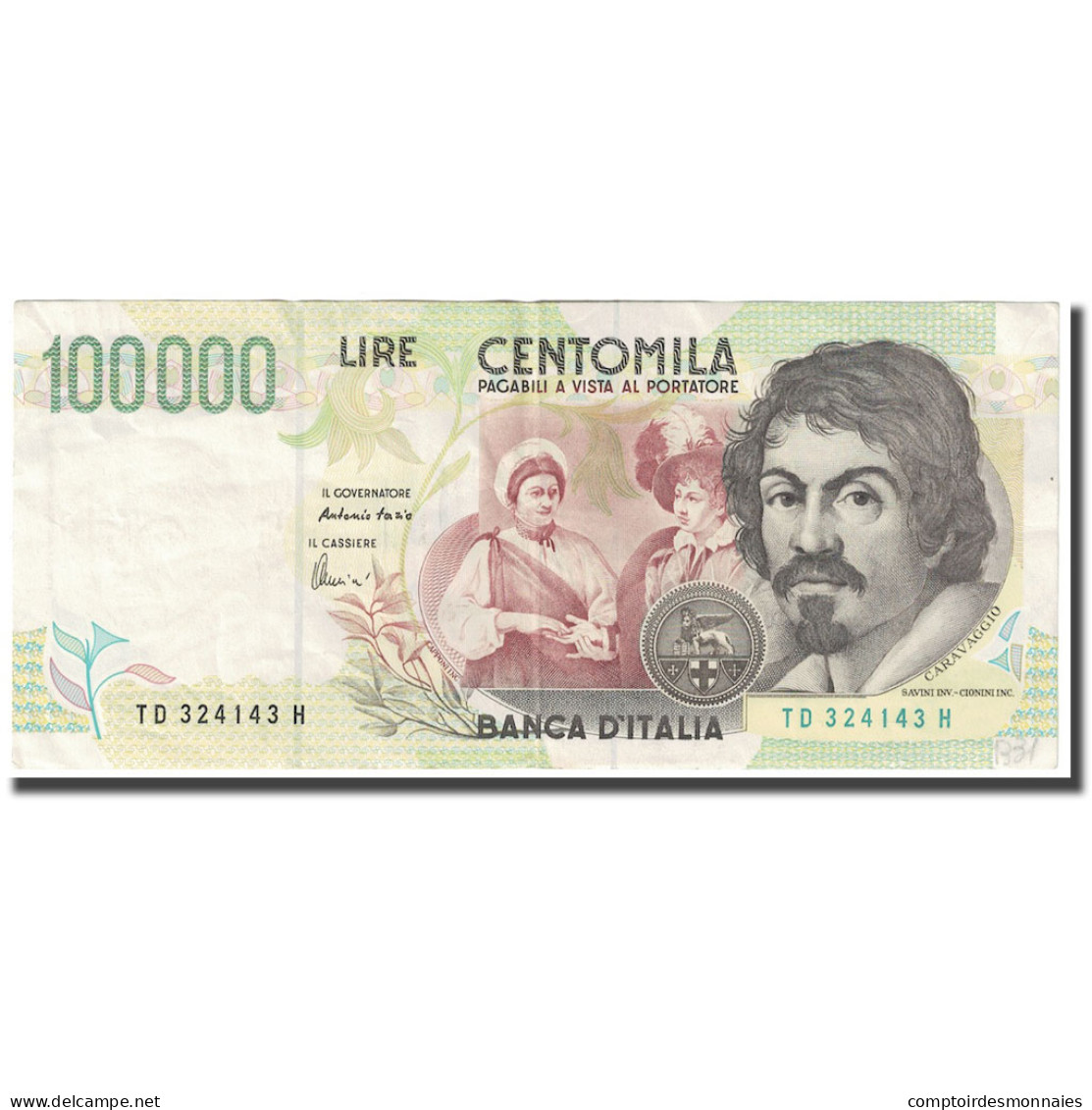 Billet, Italie, 100,000 Lire, 1994, 1994-05-06, KM:117b, TTB+ - 100000 Lire