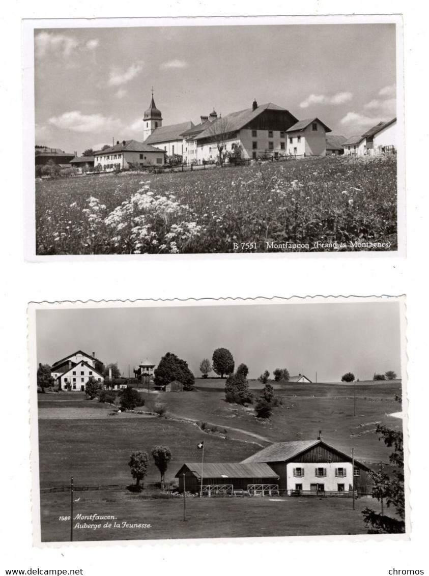 2 Cartes Postales, Ct. Jura, Montfaucon, Suisse, Schweiz - Montfaucon