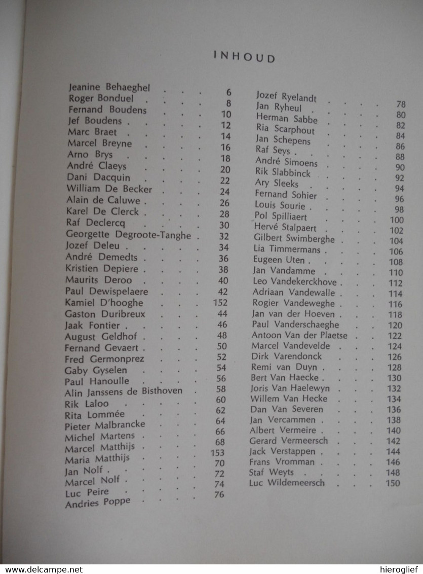 KIJKERS OP KOPPEN door Fernand Bonneure  blik op 75 bekende vlamingen cfr lijst brugge genummerd exempl 172 gesigneerd
