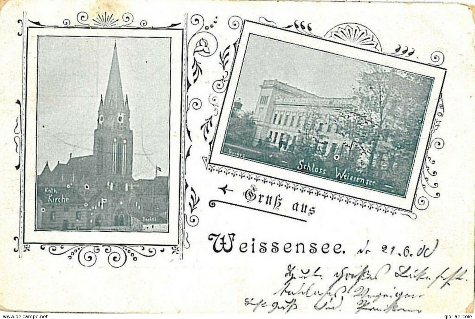 11874 - Ansichtskarten VINTAGE POSTCARD - Deutschland GERMANY -  GRUSS AUS: WEISSENSEE 1906   BERLIN - Weissensee